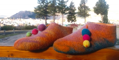 Pantuflas de fieltro